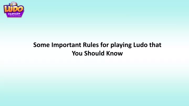 ludo block rules