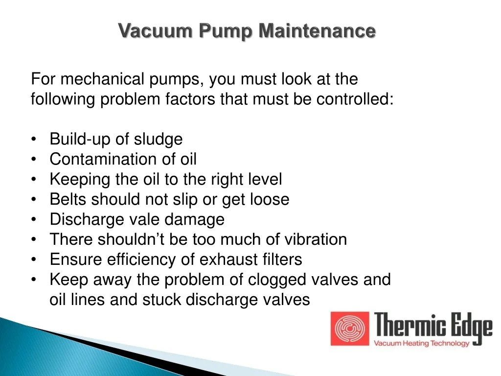 PPT Key Maintenance Tips to Know for Enhanced Vacuum Heating System