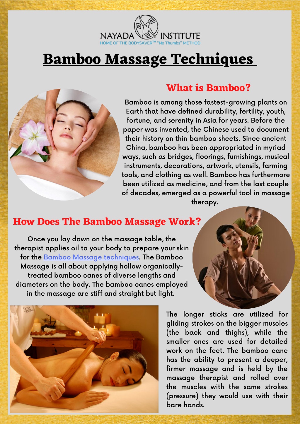 PPT - Bamboo Massage Techniques PowerPoint Presentation, free download ...