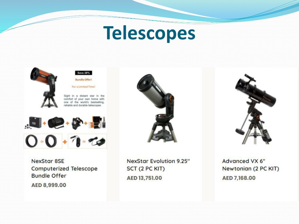 PPT - Telescope Types Comparison PowerPoint Presentation, free download ...