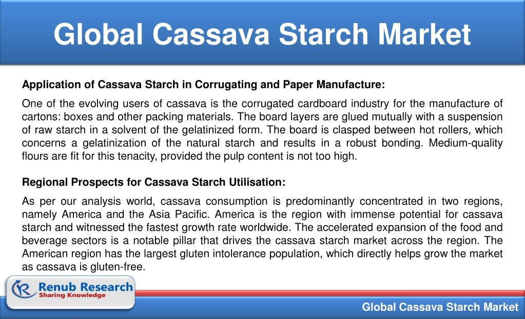 PPT - Global Cassava Starch Market To Reach US$ 8.1 Billion By 2026 ...