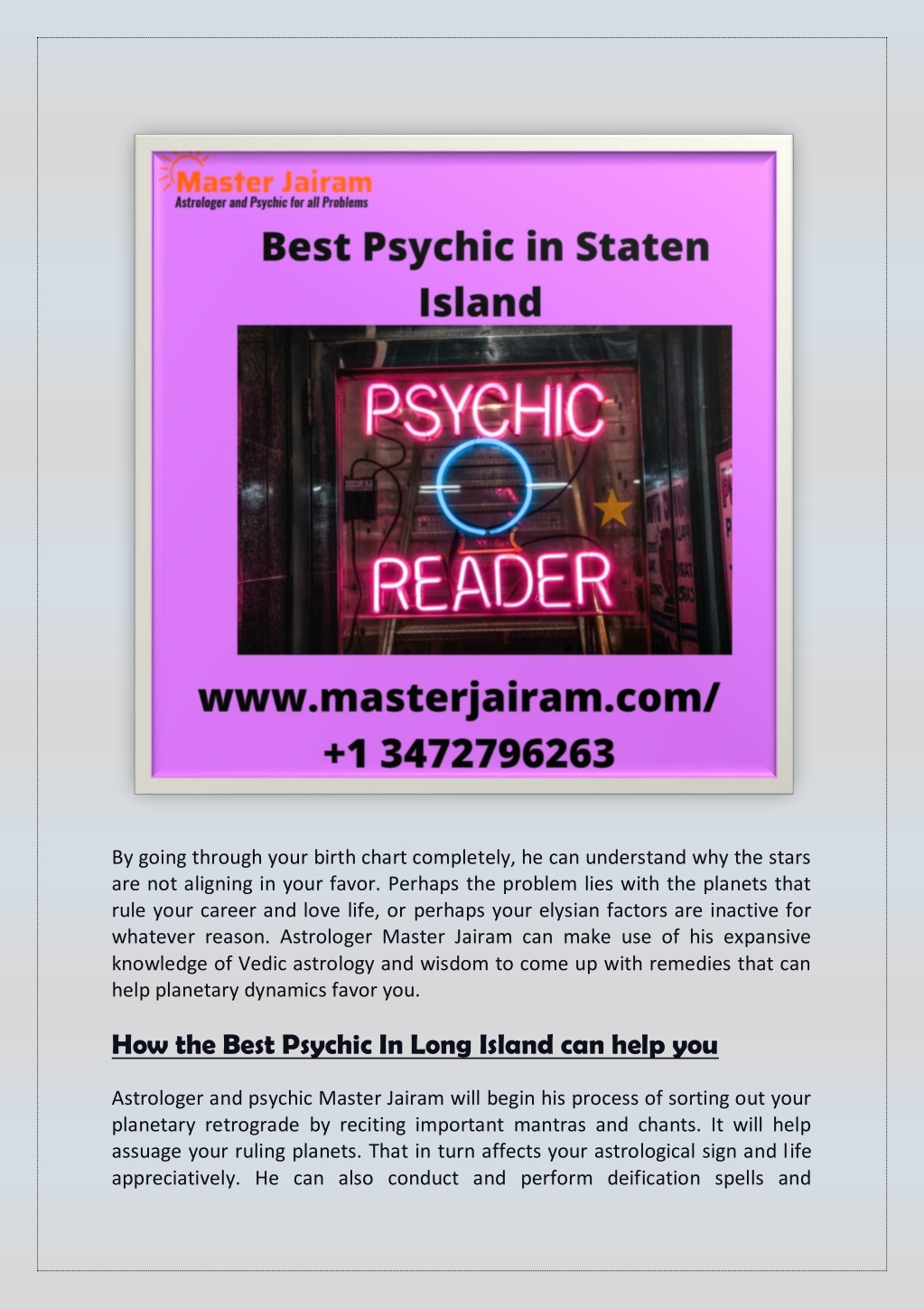 PPT - Best Psychic In Bronx Can Help Unleash Your True Potential