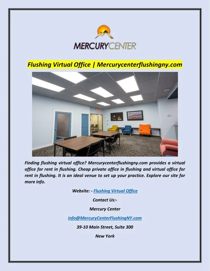 PPT Flushing Virtual Office PowerPoint Presentation ID11099739
