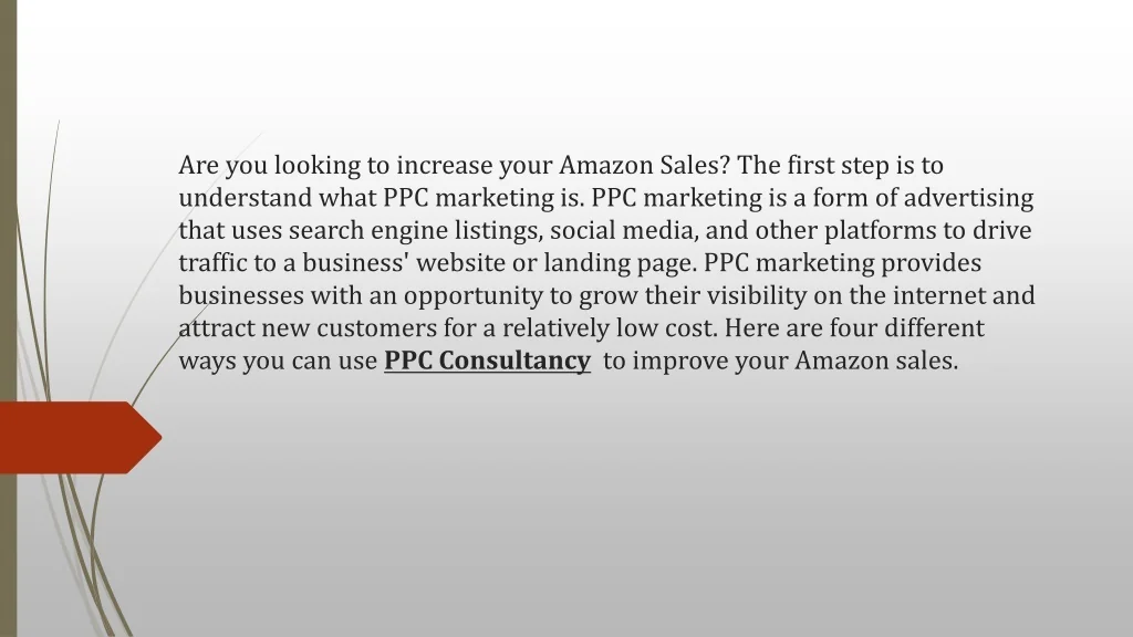 PPT - How to Increase Your Amazon Sales PowerPoint Presentation, free ...