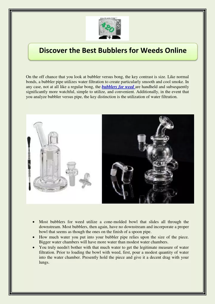 Buy Now Bubblers For Weed Online