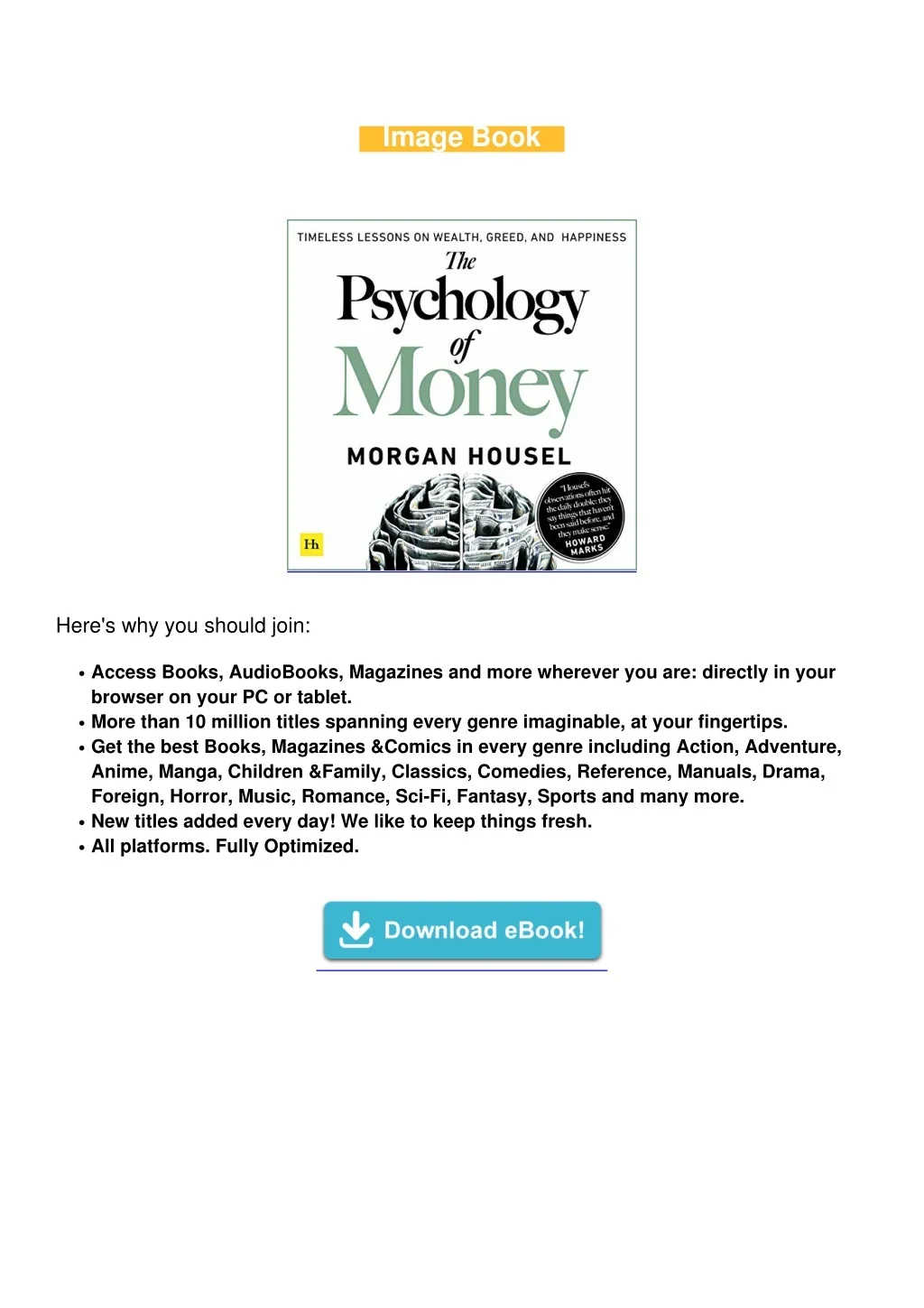 PPT - epub download The Psychology of Money Full PowerPoint ...