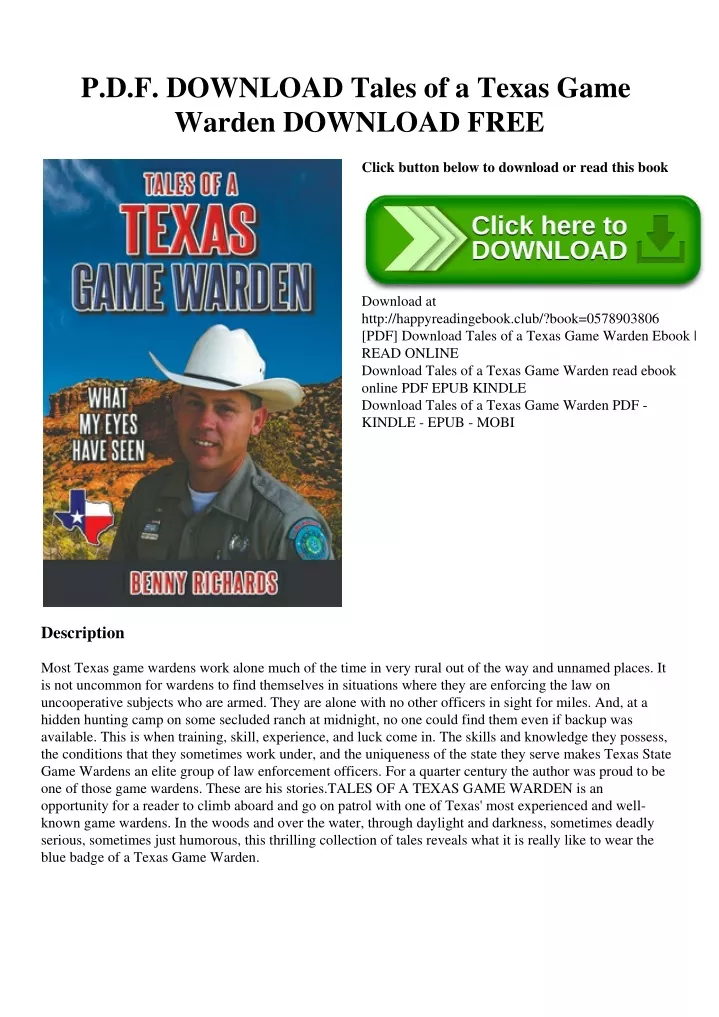 ppt-p-d-f-download-tales-of-a-texas-game-warden-download-free