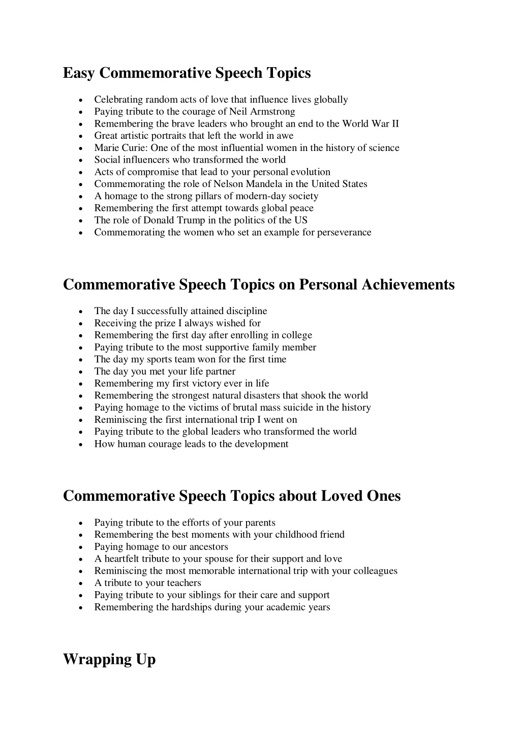 PPT - Best 100 Synchronic Commemorative Speech Topics In 2022 ...