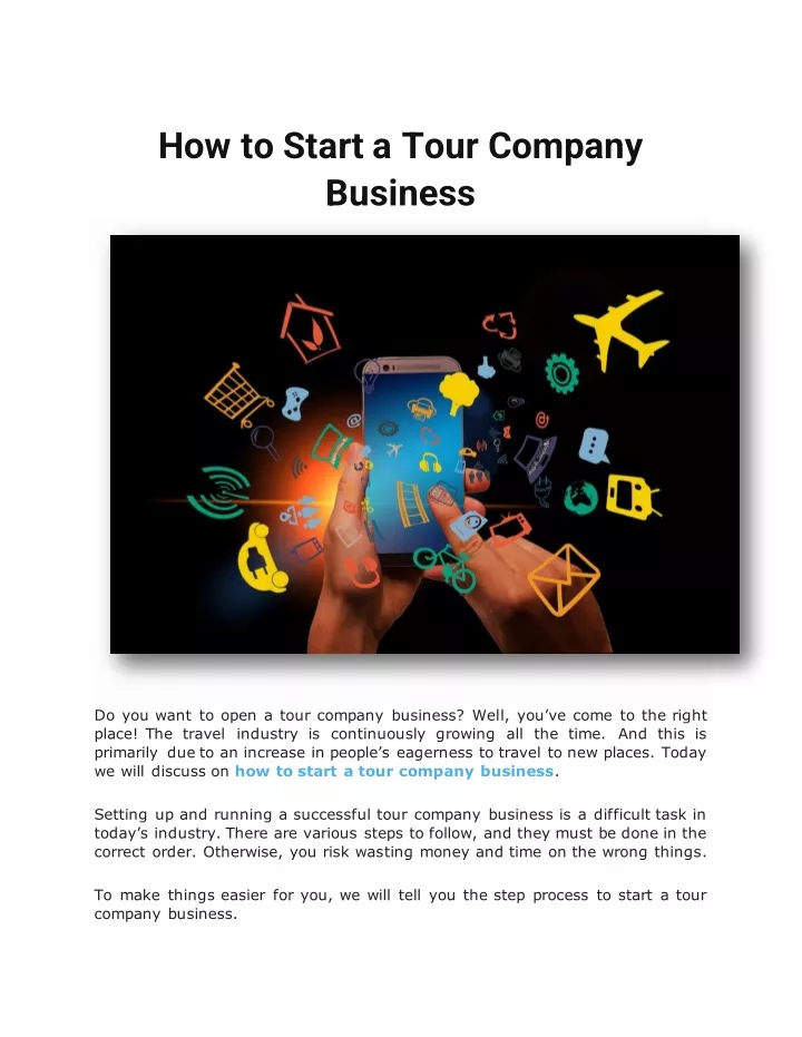 tour company launch