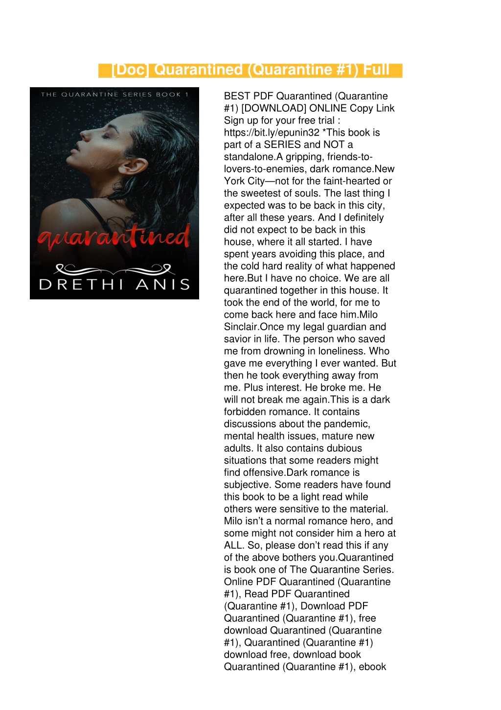 quarantined by drethi anis quarantined by drethi anis