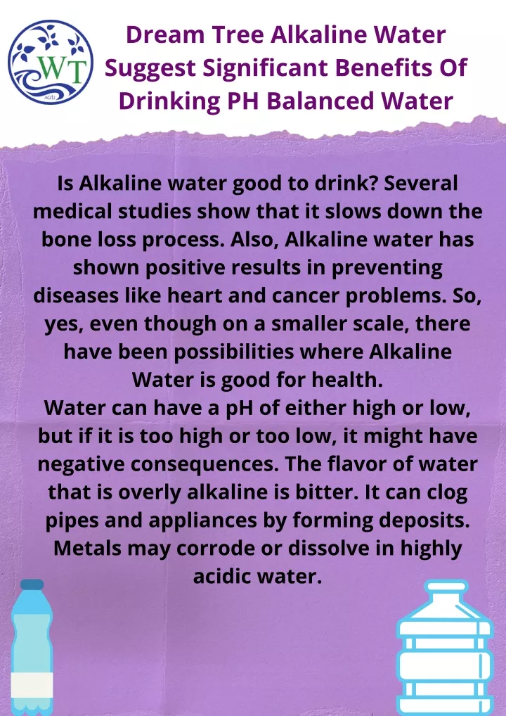 Ppt Dream Tree Alkaline Water Suggest Significant Benefits Of Drinking Ph Balanced Water 2978