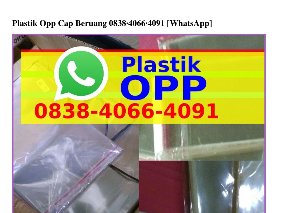 PPT - Plastik Opp Cap Beruang O8ᣮ8.4OϬϬ.4Oᑫ1[WhatsApp] PowerPoint ...