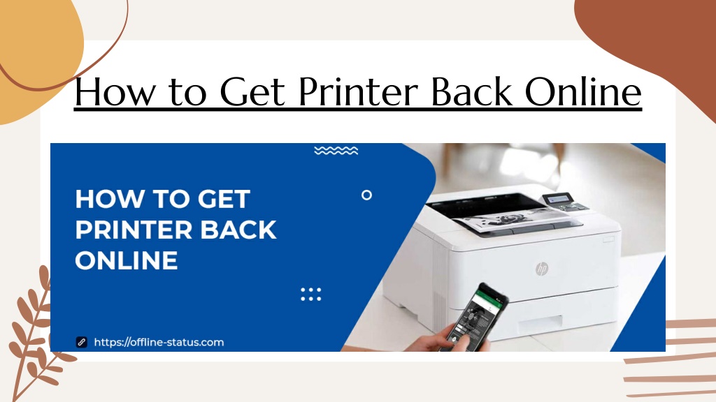 Ppt how to get wireless printer back online powerpoint presentation