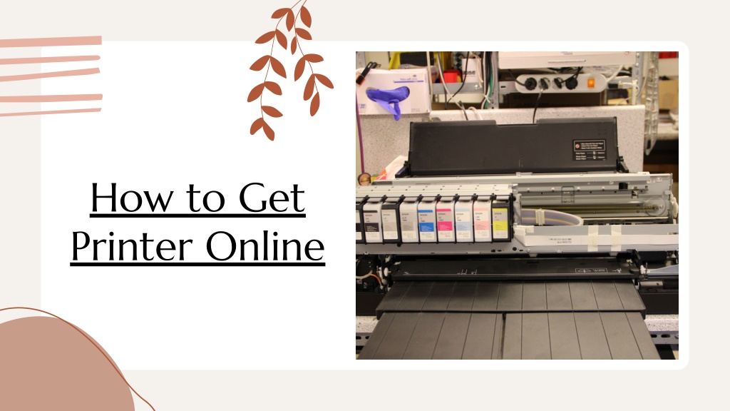 Ppt how to get wireless printer back online powerpoint presentation