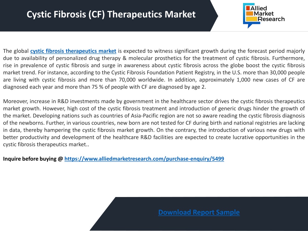 PPT - Cystic Fibrosis (CF) Therapeutics Market PowerPoint Presentation ...