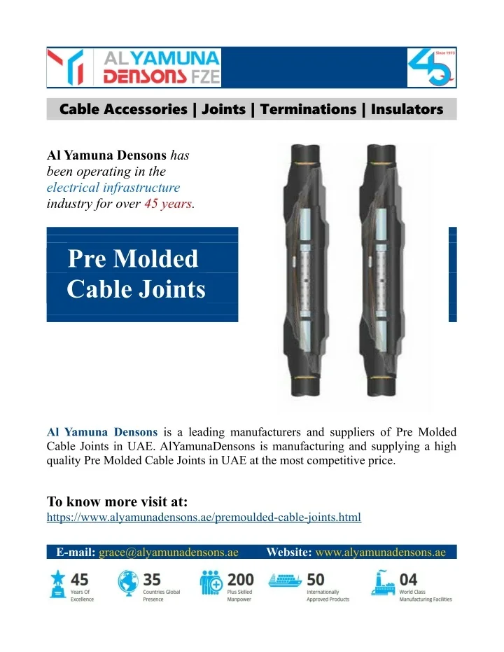 PPT - Pre Molded Cable Joints PowerPoint Presentation, free download ...
