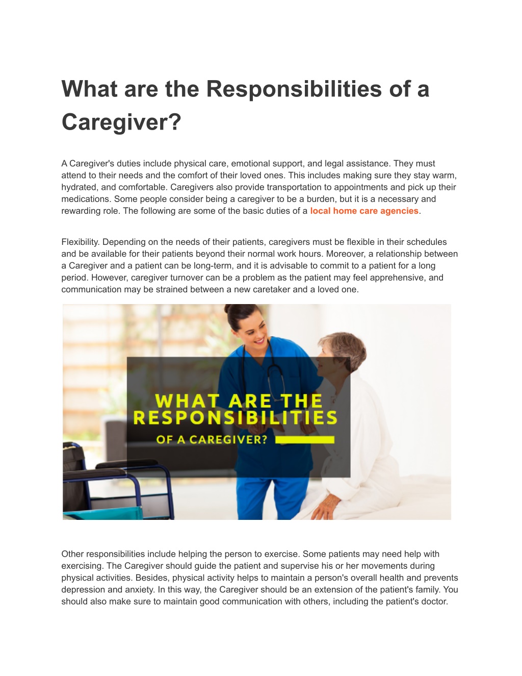 PPT - What Are The Responsibilities Of A Caregiver? PowerPoint ...