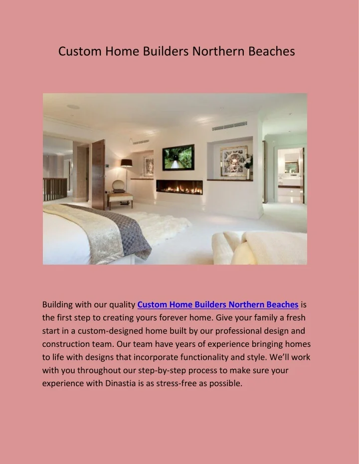 PPT Custom Home Builders Northern Beaches PowerPoint Presentation