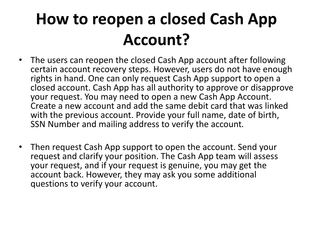 How Do I Recover My Closed Cash App Account