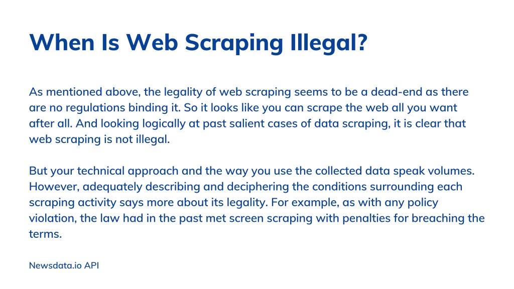 PPT - Is Web Scraping Legal Or Not? PowerPoint Presentation, Free ...