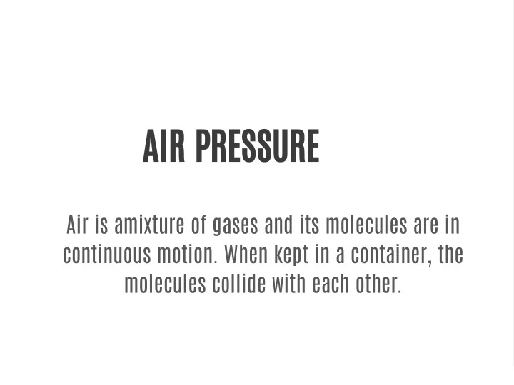 PPT air pressure PowerPoint Presentation, free download ID11110583