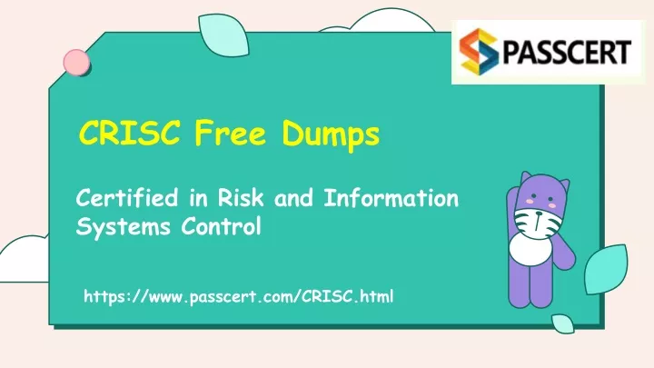 PPT - 2022 Updated ISACA CRISC Exam Dumps PowerPoint Presentation, free Sns-Brigh10