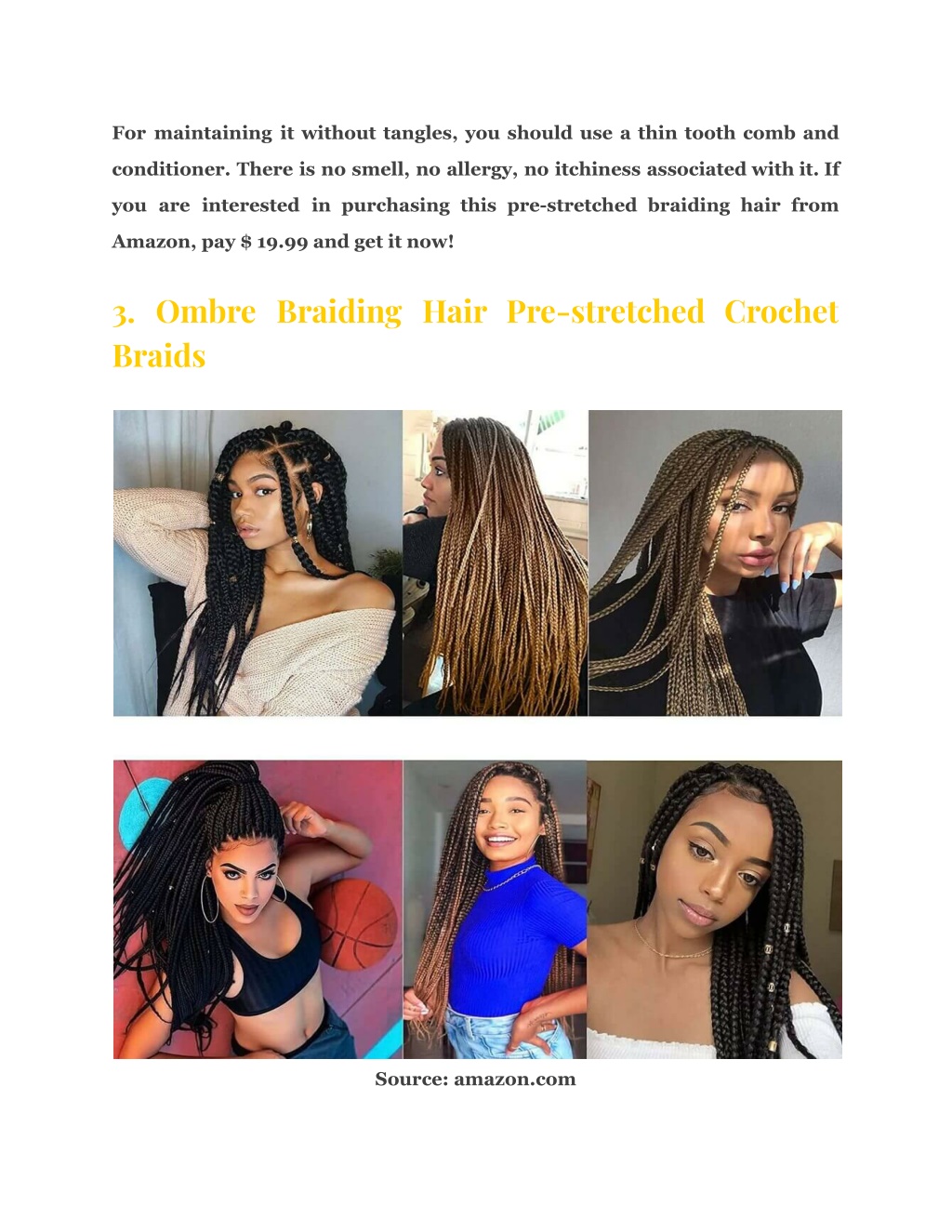 Ppt 14 Pre Stretched Braiding Hair That Suits Everyone Powerpoint Presentation Id11111161