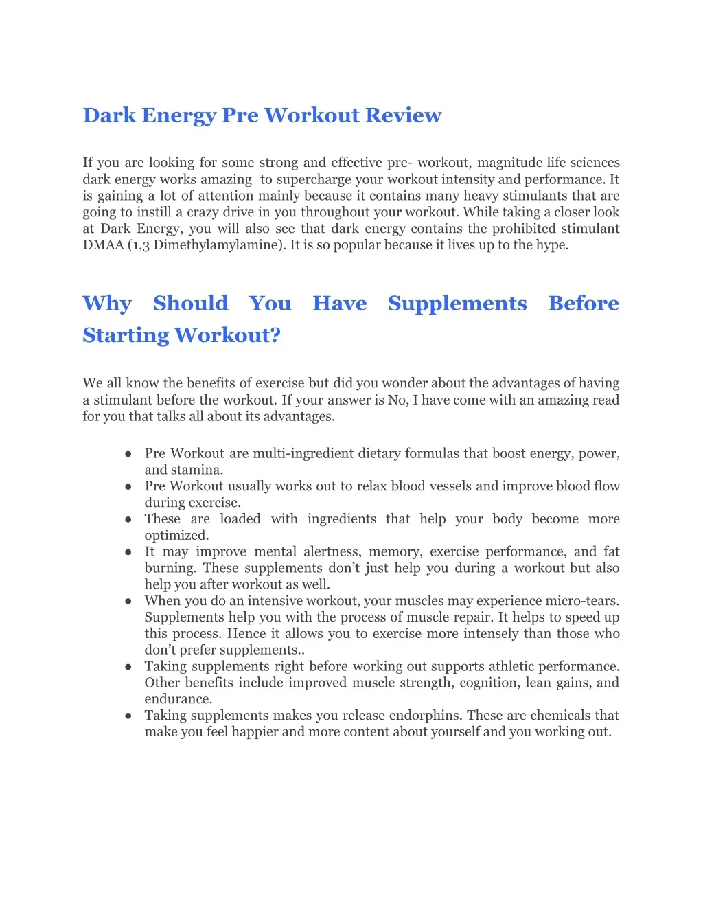 PPT - Dark Energy Pre Workout_ Know All The Details Of Having It ...