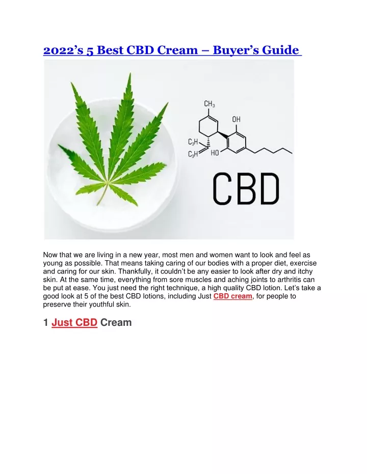 PPT - 2022’s 5 Best CBD Cream – Buyer’s Guide PowerPoint Presentation ...