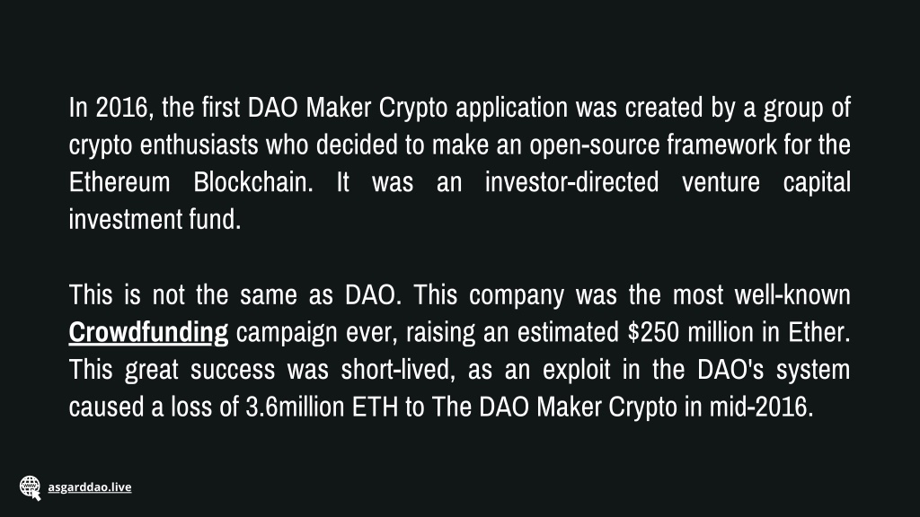 What Is Dao Maker Crypto