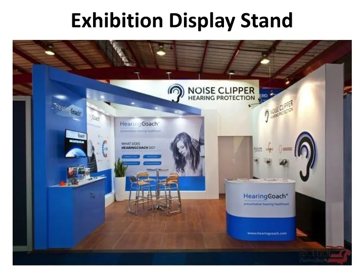 PPT Exhibition Display Stand PowerPoint Presentation Free Download 