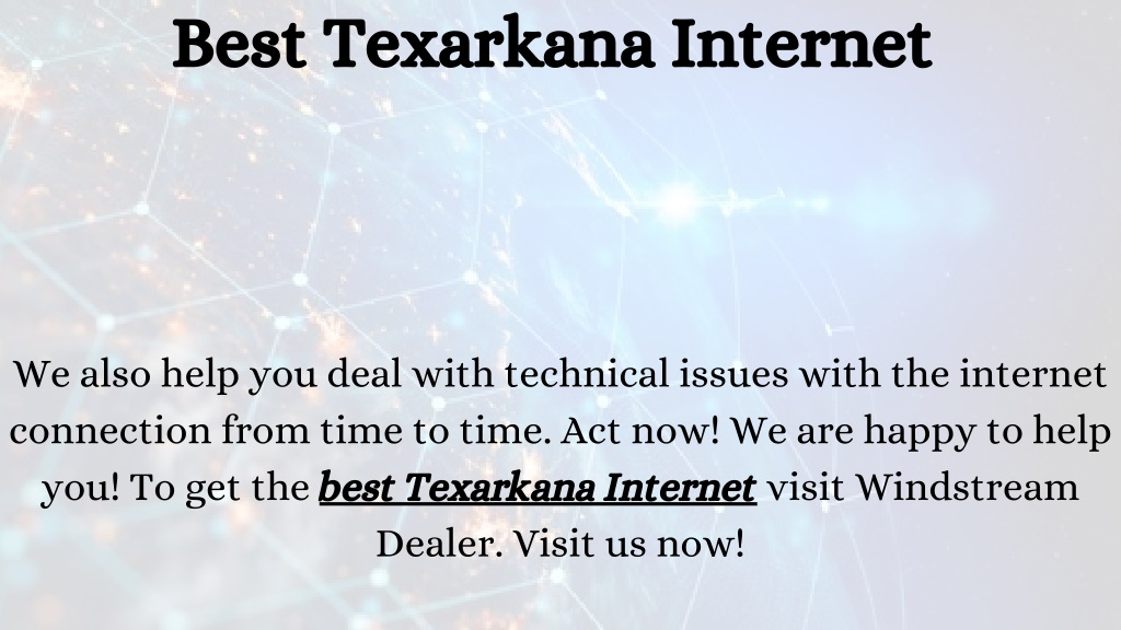 PPT Best Texarkana Providers Windstream Dealer PowerPoint