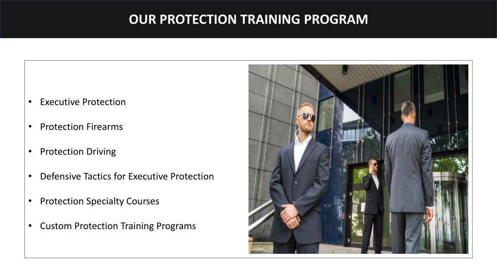 PPT - Advantages Of Executive Protection Training To An Individuals ...