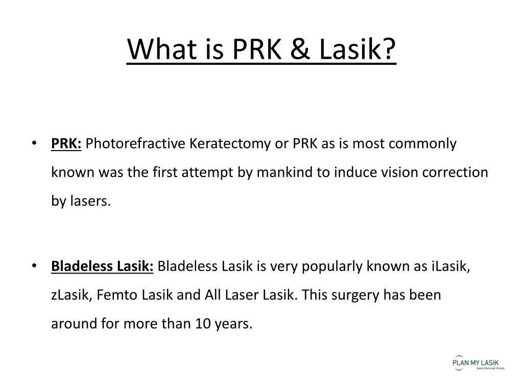 Ppt Prk Vs Lasik Eye Surgery Powerpoint Presentation Free Download