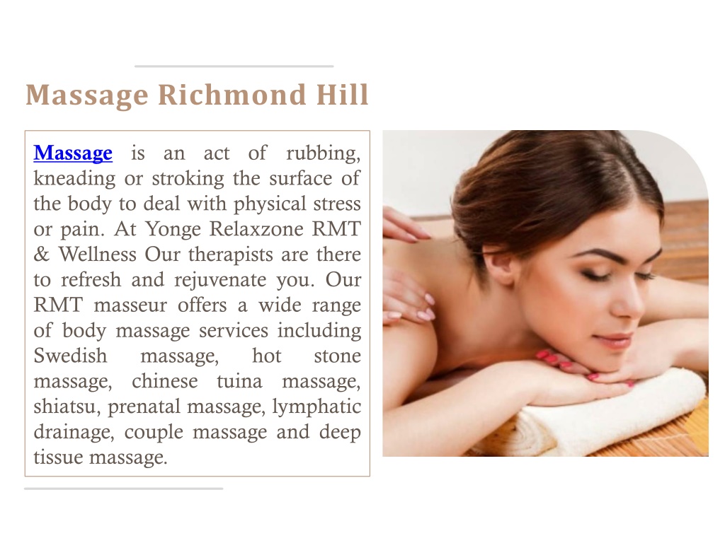 Ppt Massage And Facial Treatments By Yonge Relaxzone Rmt And Wellness Powerpoint Presentation 0810