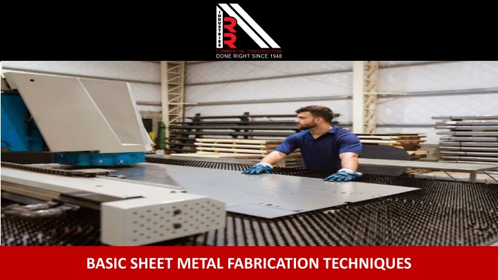 Ppt Basic Sheet Metal Fabrication Techniques Powerpoint Presentation