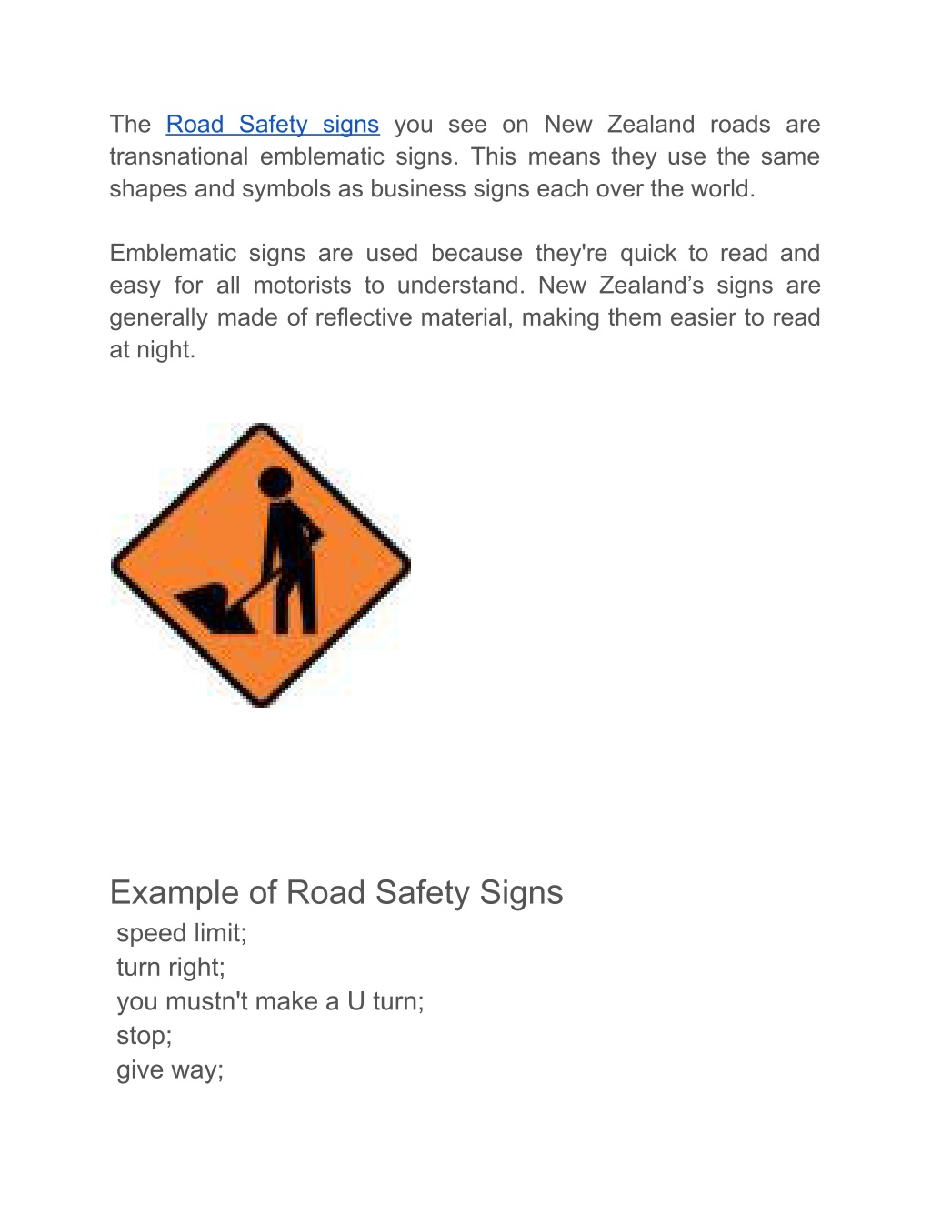 PPT - Road Safety Signs PowerPoint Presentation, free download - ID ...
