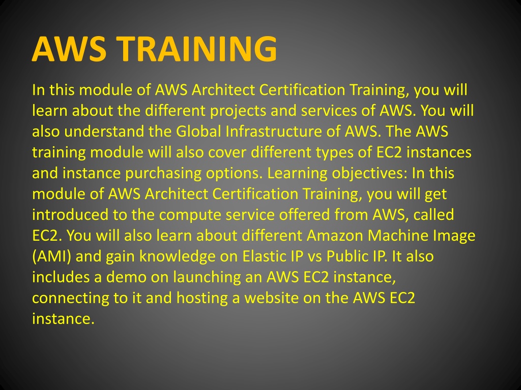 Ppt Best Online Aws Training Powerpoint Presentation Free Download