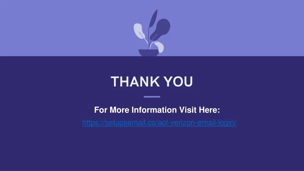 PPT AOL Verizon Email Login (Setupsemail.co) PowerPoint