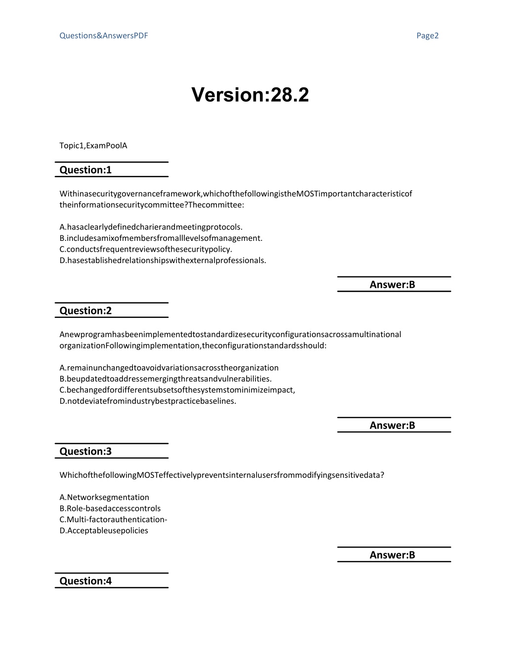 CISM Reliable Braindumps Questions