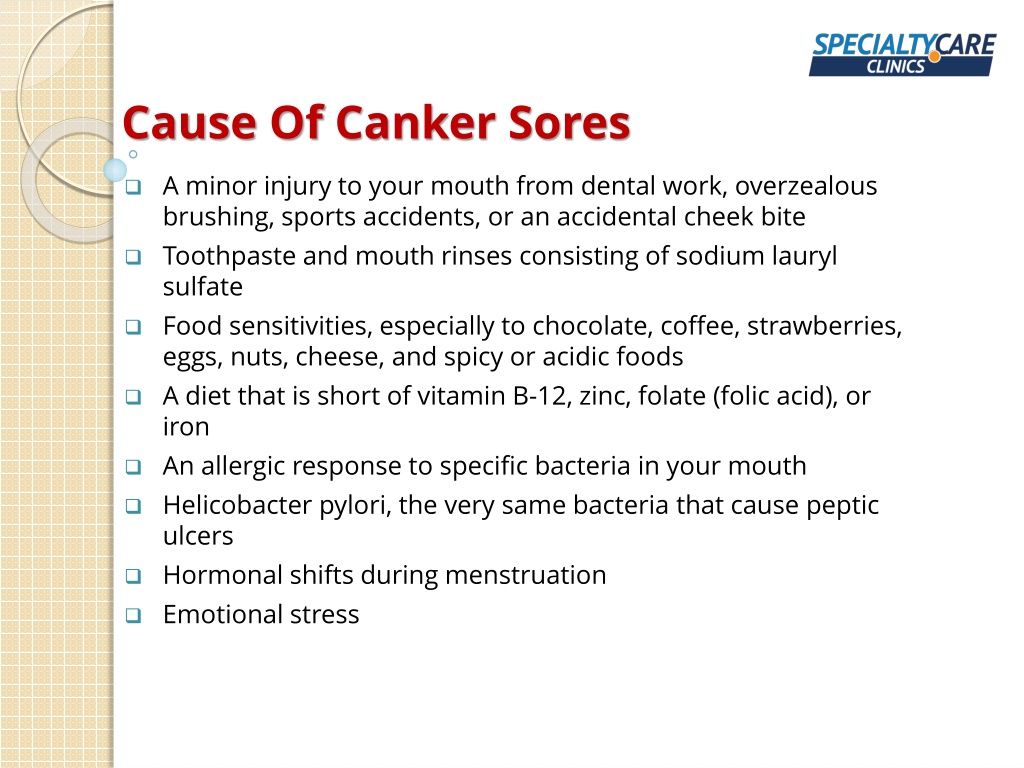 PPT - Canker Sore - Symptoms, Causes, And Treatment PowerPoint ...