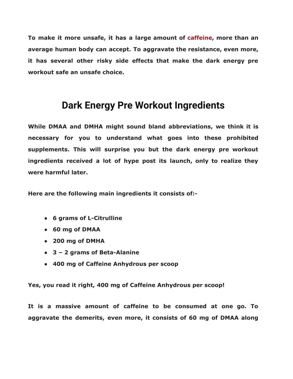 PPT Dark Energy Pre Workout A Comprehensive Guide PowerPoint