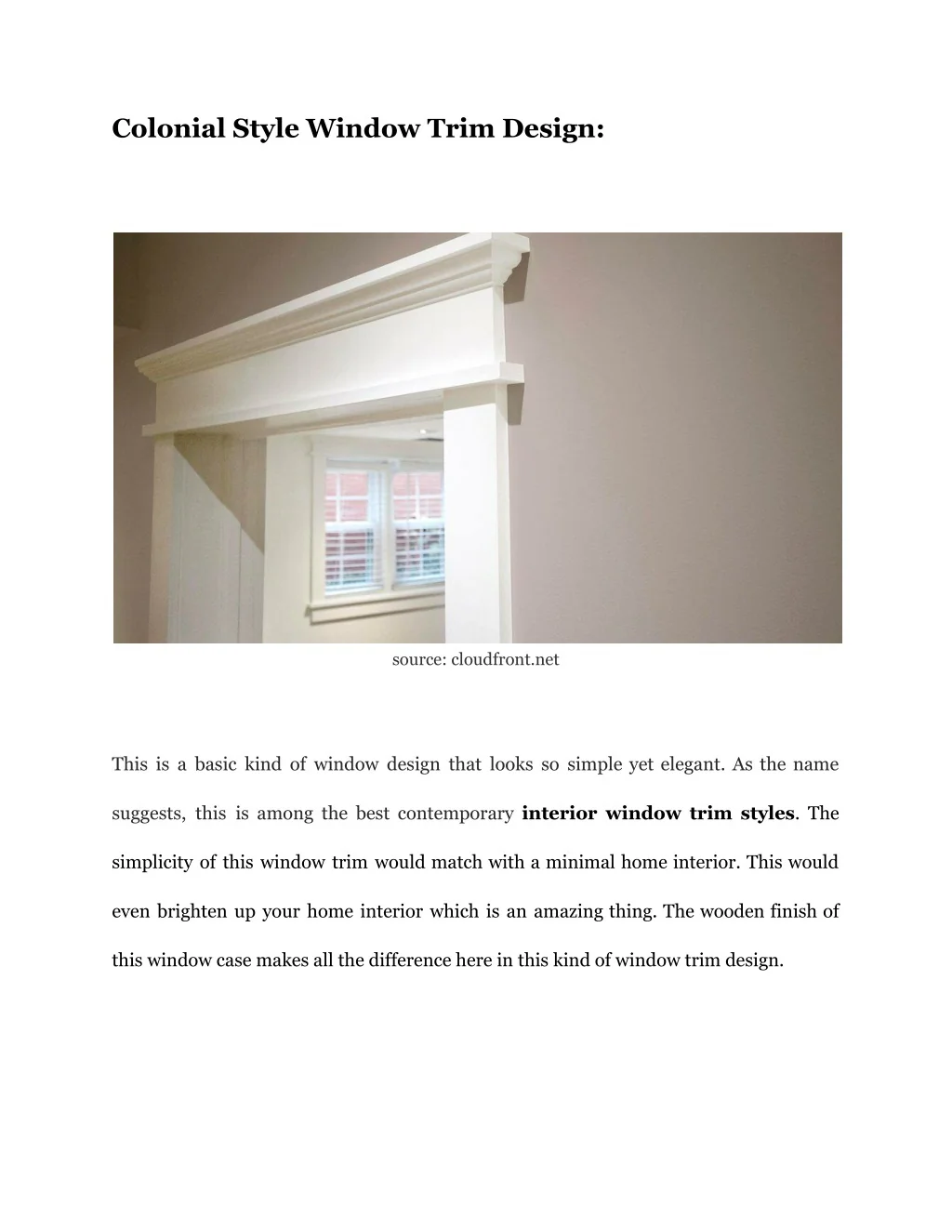 PPT Astounding Interior Window Trim Designs To Try Out PowerPoint