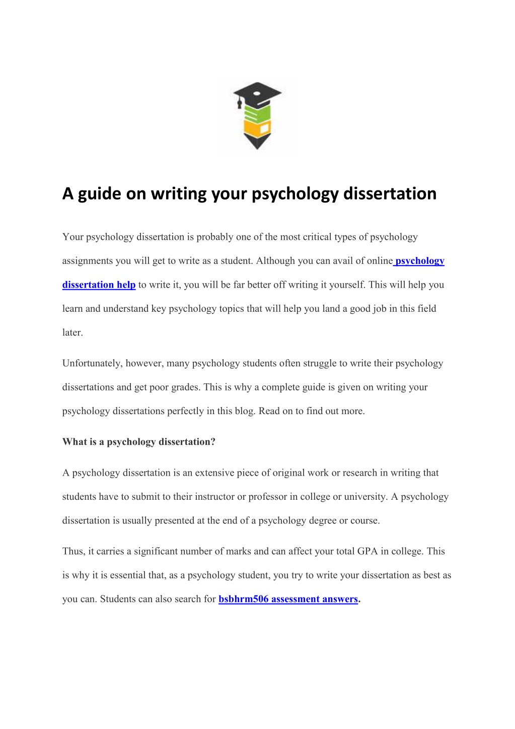 psychology dissertation uom
