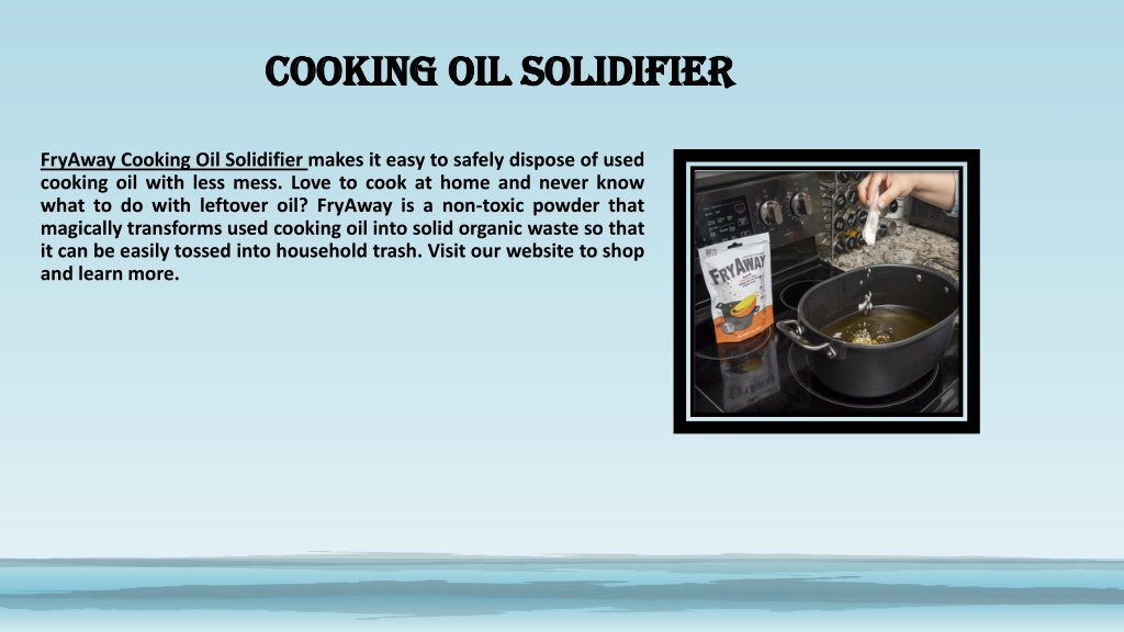 PPT Waste Cooking Oil Solidifier Powder PowerPoint Presentation Free   Cooking Oil Solidifier L 