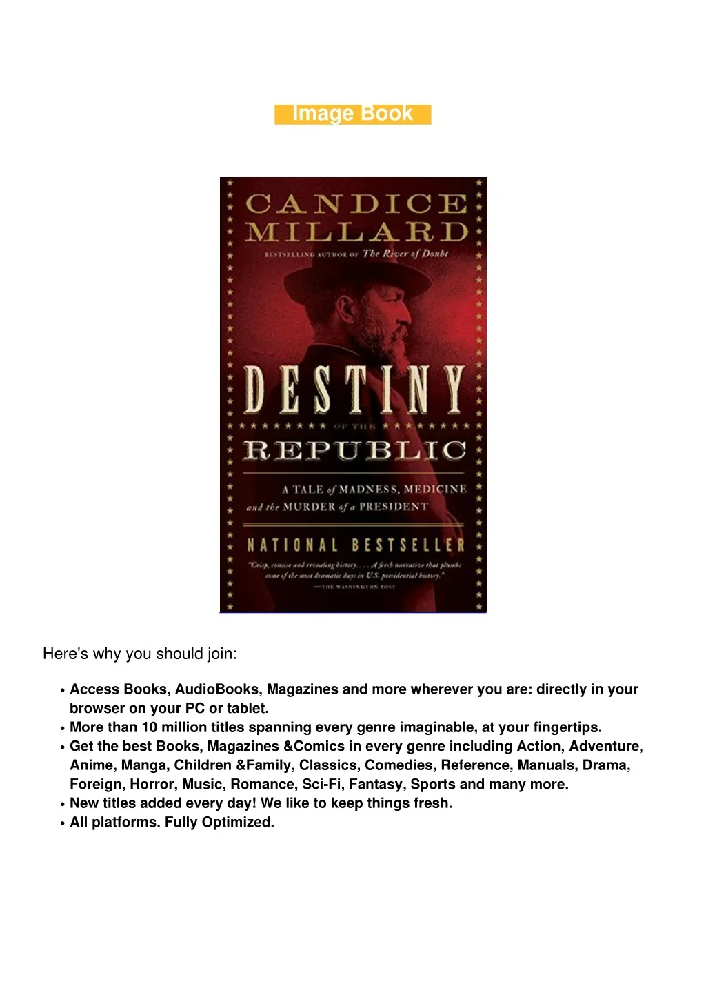 PPT E Books Destiny of the Republic A Tale of