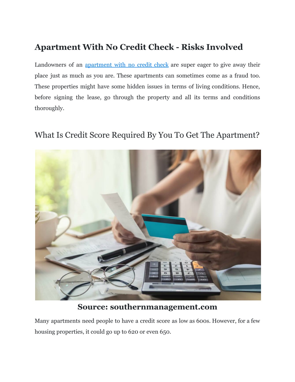 PPT Everything You Should Know About Apartment With No Credit Score