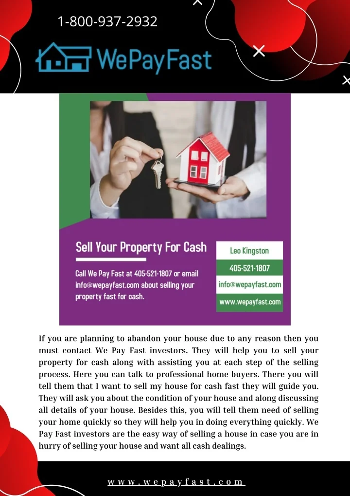 PPT Sell Your Property For Cash We Pay Fast PowerPoint Presentation ID11130437