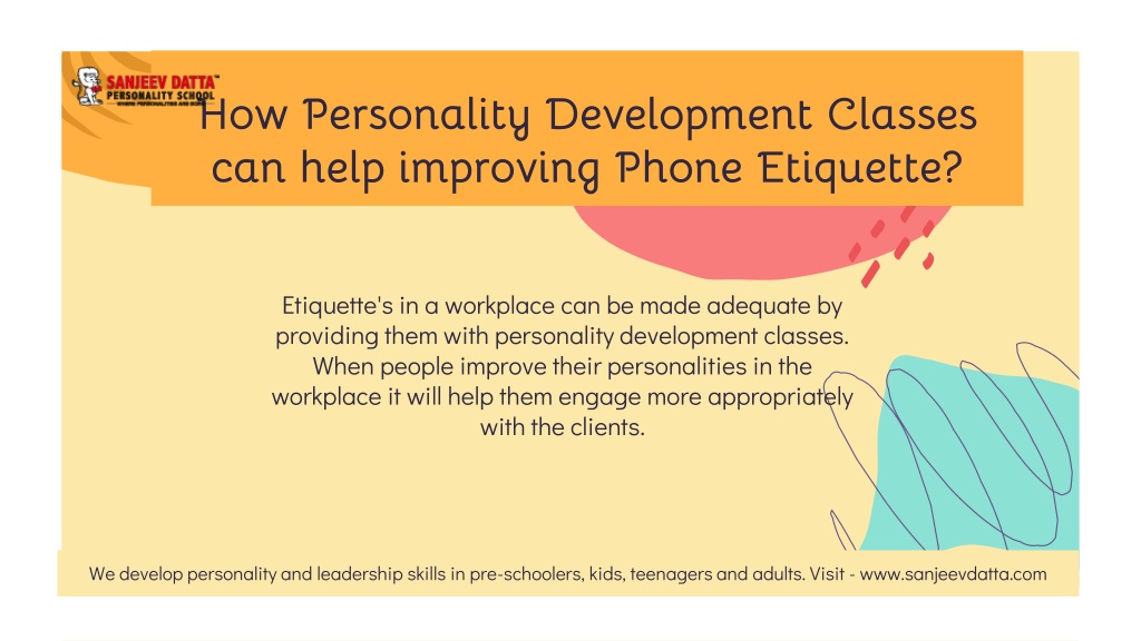 personal development. telephone manner presentation