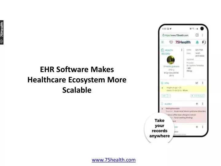 PPT - EHR Software Makes Healthcare Ecosystem More Scalable PowerPoint ...